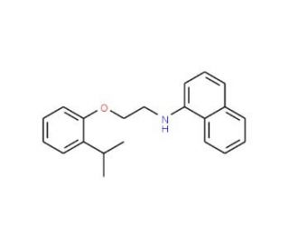 N-[2-(2-Isopropylphenoxy)ethyl]-1-naphthalenamine - chemical structure image