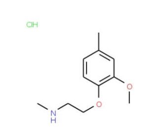 N-[2-(2-Methoxy-4-methylphenoxy)ethyl]-N-methylamine hydrochloride - chemical structure image