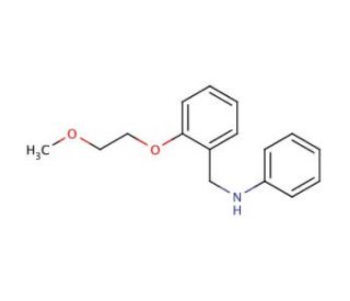N-[2-(2-Methoxyethoxy)benzyl]aniline - chemical structure image