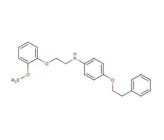 N-[2-(2-Methoxyphenoxy)ethyl]-4-(phenethyloxy)-aniline - chemical structure image