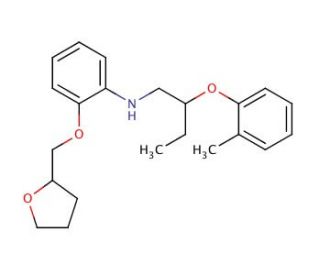 N-[2-(2-Methylphenoxy)butyl]-2-(tetrahydro-2-furanylmethoxy)aniline - chemical structure image