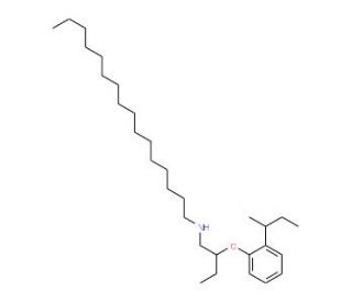 N-{2-[2-(sec-Butyl)phenoxy]butyl}-1-hexadecanamine - chemical structure image