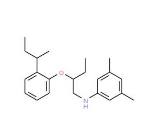 N-{2-[2-(sec-Butyl)phenoxy]butyl}-3,5-dimethylaniline (CAS 1040687-18-0) - chemical structure image