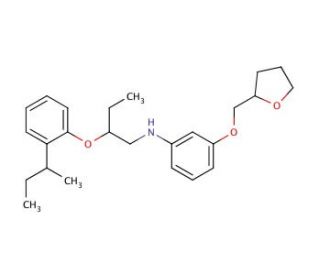 N-{2-[2-(sec-Butyl)phenoxy]butyl}-3-(tetrahydro-2-furanylmethoxy)aniline - chemical structure image