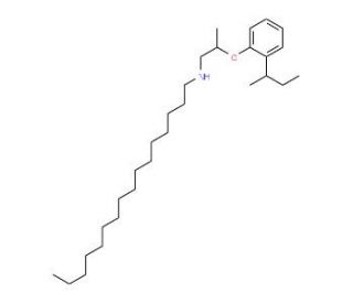 N-{2-[2-(sec-Butyl)phenoxy]propyl}-1-hexadecanamine - chemical structure image