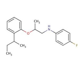 N-{2-[2-(sec-Butyl)phenoxy]propyl}-4-fluoroaniline - chemical structure image