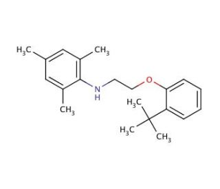 N-{2-[2-(tert-Butyl)phenoxy]ethyl}-2,4,6-trimethylaniline - chemical structure image