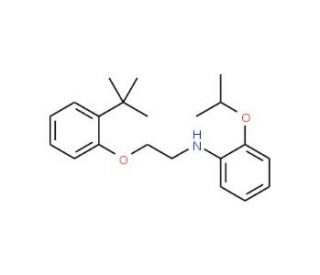 N-{2-[2-(tert-Butyl)phenoxy]ethyl}-2-isopropoxyaniline - chemical structure image