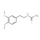 N-[2-(3,4-dimethoxyphenyl)ethyl]thiourea (CAS 21714-26-1) - chemical structure image