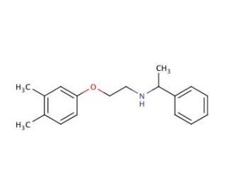 N-[2-(3,4-Dimethylphenoxy)ethyl]-1-phenyl-1-ethanamine (CAS 1040690-22-9) - chemical structure image
