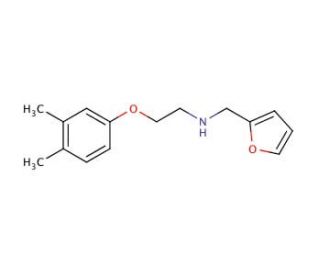N-[2-(3,4-Dimethylphenoxy)ethyl]-N-(2-furylmethyl)amine - chemical structure image