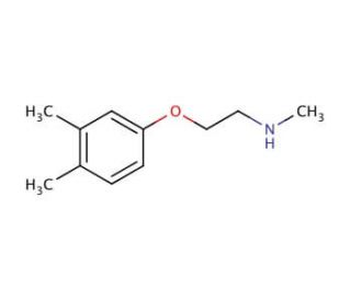 N-[2-(3,4-Dimethylphenoxy)ethyl]-N-methylamine (CAS 883529-57-5) - chemical structure image