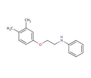 N-[2-(3,4-Dimethylphenoxy)ethyl]aniline (CAS 1040684-51-2) - chemical structure image