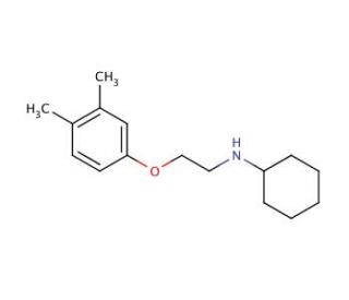 N-[2-(3,4-Dimethylphenoxy)ethyl]cyclohexanamine (CAS 1040680-65-6) - chemical structure image