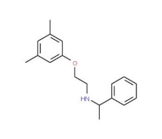 N-[2-(3,5-Dimethylphenoxy)ethyl]-1-phenyl-1-ethanamine (CAS 1040690-03-6) - chemical structure image