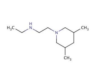 N-[2-(3,5-Dimethylpiperidin-1-yl)ethyl]-N-ethylamine - chemical structure image
