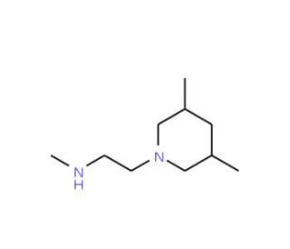 N-[2-(3,5-Dimethylpiperidin-1-yl)ethyl]-N-methylamine (CAS 933719-63-2) - chemical structure image