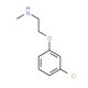 N-[2-(3-chlorophenoxy)ethyl]-N-methylamine (CAS 102308-82-7) - chemical structure image