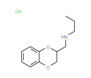 N-(2,3-dihydro-1,4-benzodioxin-2-ylmethyl)-N-propylamine hydrochloride (CAS 21398-65-2) - chemical structure image