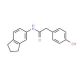 N-(2,3-Dihydro-1H-inden-5-yl)-2-(4-hydroxyphenyl)-acetamide (CAS 321853-28-5) - chemical structure image