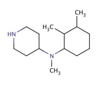 N-(2,3-Dimethylcyclohexyl)-N-methylpiperidin-4-amine (CAS 1186644-90-5) - chemical structure image