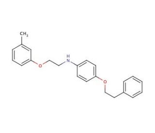 N-[2-(3-Methylphenoxy)ethyl]-4-(phenethyloxy)-aniline (CAS 1040693-96-6) - chemical structure image