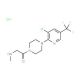 N-(2-{4-[3-chloro-5-(trifluoromethyl)pyridin-2-yl]piperazin-1-yl}-2-oxoethyl)-N-methylamine hydrochloride - chemical structur