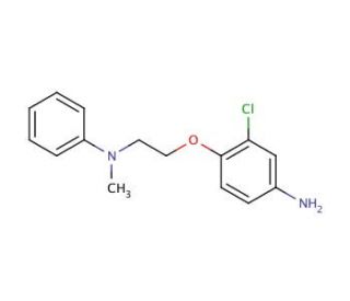 N-[2-(4-Amino-2-chlorophenoxy)ethyl]-N-methyl-N-phenylamine (CAS 946729-67-5) - chemical structure image