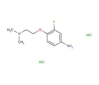 N-[2-(4-Amino-2-fluorophenoxy)ethyl]-N,N-dimethylamine dihydrochloride - chemical structure image