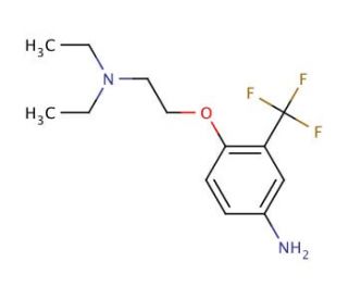 N-{2-[4-Amino-2-(trifluoromethyl)phenoxy]ethyl}-N,N-diethylamine - chemical structure image