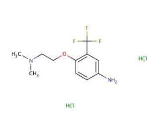 N-{2-[4-Amino-2-(trifluoromethyl)phenoxy]ethyl}-N,N-dimethylamine dihydrochloride - chemical structure image