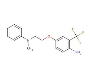 N-{2-[4-Amino-3-(trifluoromethyl)phenoxy]ethyl}-N-methyl-N-phenylamine - chemical structure image