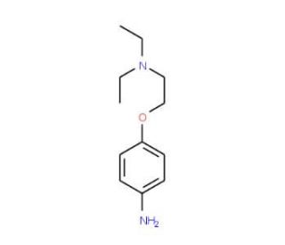 N-[2-(4-aminophenoxy)ethyl]-N,N-diethylamine (CAS 38519-63-0) - chemical structure image