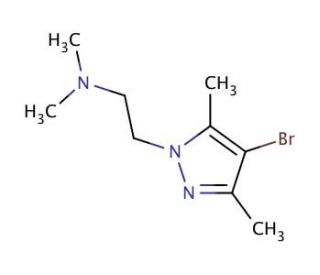 N-[2-(4-Bromo-3,5-dimethyl-1H-pyrazol-1-yl)ethyl]-N,N-dimethylamine (CAS 1170132-58-7) - chemical structure image