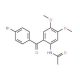 N-[2-(4-Bromo-benzoyl)-4,5-dimethoxy-phenyl]-acetamide - chemical structure image