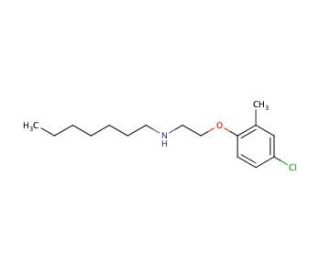 N-[2-(4-Chloro-2-methylphenoxy)ethyl]-1-heptanamine - chemical structure image