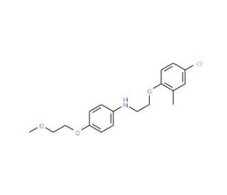 N-[2-(4-Chloro-2-methylphenoxy)ethyl]-4-(2-methoxyethoxy)aniline - chemical structure image