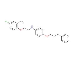N-[2-(4-Chloro-2-methylphenoxy)ethyl]-4-(3-phenylpropoxy)aniline - chemical structure image