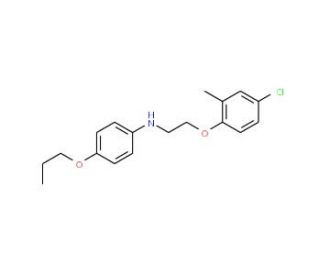 N-[2-(4-Chloro-2-methylphenoxy)ethyl]-4-propoxyaniline - chemical structure image