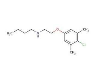 N-[2-(4-Chloro-3,5-dimethylphenoxy)ethyl]-1-butanamine - chemical structure image