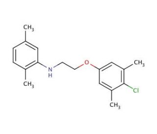 N-[2-(4-Chloro-3,5-dimethylphenoxy)ethyl]-2,5-dimethylaniline - chemical structure image