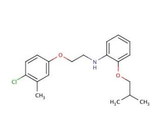 N-[2-(4-Chloro-3-methylphenoxy)ethyl]-2-isobutoxyaniline - chemical structure image