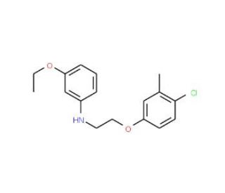 N-[2-(4-Chloro-3-methylphenoxy)ethyl]-3-ethoxyaniline - chemical structure image