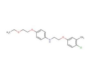 N-[2-(4-Chloro-3-methylphenoxy)ethyl]-4-(2-ethoxyethoxy)aniline - chemical structure image