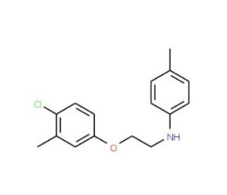 N-[2-(4-Chloro-3-methylphenoxy)ethyl]-4-methylaniline - chemical structure image
