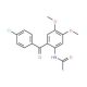 N-[2-(4-Chloro-benzoyl)-4,5-dimethoxy-phenyl]-acetamide - chemical structure image