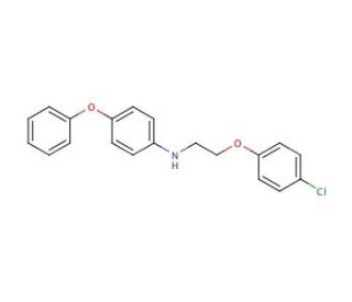 N-[2-(4-Chlorophenoxy)ethyl]-4-phenoxyaniline - chemical structure image