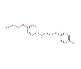 N-[2-(4-Chlorophenoxy)ethyl]-4-propoxyaniline - chemical structure image