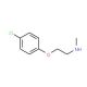 N-[2-(4-chlorophenoxy)ethyl]-N-methylamine (CAS 65686-13-7) - chemical structure image