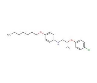 N-[2-(4-Chlorophenoxy)propyl]-4-(heptyloxy)aniline - chemical structure image